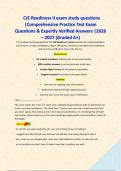   CJE Readiness II exam study questions &vert;Comprehensive Practice Test Exam Questions & Expertly Verified Answers &vert;2026 &ndash; 2027 &lpar;Graded A&plus;&rpar;&NewLine;
