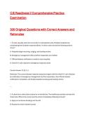 CJE Readiness II Comprehensive Practice Examination&NewLine;&NewLine;300 Original Questions with Correct Answers and Rationales