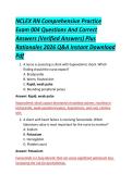 NCLEX RN Comprehensive Practice &NewLine;Exam 004 Questions And Correct &NewLine;Answers &lpar;Verified Answers&rpar; Plus &NewLine;Rationales 2026 Q&A Instant Download &NewLine;Pdf 