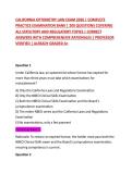 CALIFORNIA OPTOMETRY LAW EXAM 2026 &vert; COMPLETE PRACTICE EXAMINATION BANK &vert; 200 QUESTIONS COVERING ALL STATUTORY AND REGULATORY TOPICS &vert; CORRECT ANSWERS WITH COMPREHENSIVE RATIONALES &vert; PROFESSOR VERIFIED &vert; ALREADY GRADED A&plus;