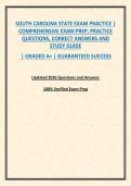 SOUTH CAROLINA STATE EXAM PRACTICE &vert; COMPREHENSIVE EXAM PREP&comma; PRACTICE QUESTIONS&comma; CORRECT ANSWERS AND STUDY GUIDE