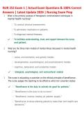 NUR 253 Exam 1 Review &vert; Mental Health Nursing Practice Questions & Detailed Answer Explanations &vert; 2026 Study Guide