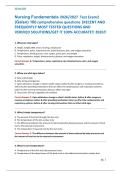 Nursing Fundamentals 2026&sol;2027  Test Exam2 &NewLine;&lpar;Galen&rpar; 100 comprehensive questions &vert;RECENT AND  &NewLine;FREQUENTLY MOST TESTED QUESTIONS AND &NewLine;VERIFIED SOLUTIONS&sol;GET IT 100&percnt; ACCURATE&excl;&excl; 2026&excl;&excl;