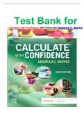 Test Bank for Calculate with Confidence 9th Edition by Deborah C&period; Morris isbn-978-0443127328