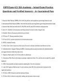 USPS Exam 421 SSA Academy &ndash; Exam Practice Questions and Verified Answers &vert; A&plus; Graded Postal Service Study Guide 2027&sol;2028