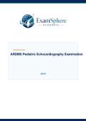 ARDMS Pediatric Echocardiography Examination &vert; Practice Test Questions & Answers