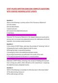STOTT PILATES WRITTEN EXAM 2026 COMPLETE QUESTIONS WITH VERIFIED ANSWERS&sol;LATEST UPDATE