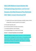 NSG 5140 Midterm Exam Review Adv &NewLine;Pathophysiology Questions and Correct &NewLine;Answers &lpar;Verified Answers&rpar; Plus Rationale &NewLine;2027 Q&A&vert; Instant Download Pdf