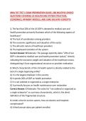MHA 707 TEST 1 EXAM PREPARATION GUIDE&colon; 200 MULTIPLE-CHOICE QUESTIONS COVERING US HEALTHCARE SYSTEM STRUCTURE&comma; ECONOMICS&comma; PAYMENT MODELS&comma; AND CARE DELIVERY CONCEPTS