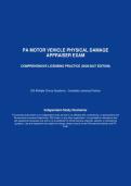 PA Motor Vehicle Physical Damage Appraiser Exam &ndash; Comprehensive Licensing Practice 2026&sol;2027 Edition