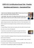 USPS 421 Certification Exam &ndash; Practice Questions and Answers &vert; Postal Service Study Guide 2027&sol;2028