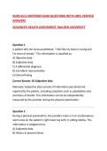 NURS 6512 MIDTERM EXAM QUESTIONS WITH 100&percnt; VERIFIED ANSWERS&NewLine;ADVANCED HEALTH ASSESSMENT&colon; WALDEN UNIVERSITY&NewLine;