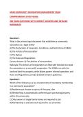M100 COMMUNITY ASSOCIATION MANAGEMENT EXAM&NewLine;COMPREHENSIVE STUDY GUIDE&NewLine;200 EXAM QUESTIONS WITH CORRECT ANSWERS AND DETAILED RATIONALES&NewLine;