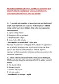  NREMT EXAM PREPARATION GUIDE&colon; 200 PRACTICE QUESTIONS WITH CORRECT ANSWERS AND DETAILED RATIONALES COVERING ALL TESTED TOPICS FOR THE LATEST 2026&sol;2027 VERSION