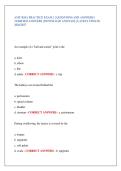 AMT RMA PRACTICE EXAM 1 &vert; QUESTIONS AND ANSWERS &vert; &NewLine;VERIFIED ANSWERS &vert; DOWNLOAD AND PASS &vert; LATEST UPDATE &NewLine;2026&sol;2027 