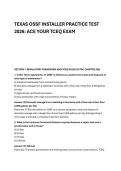 TEXAS OSSF INSTALLER PRACTICE TEST &NewLine;2026&colon; ACE YOUR TCEQ EXAM