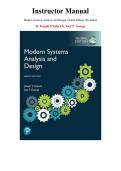 Instructor's Manual for Modern Systems Analysis and Design&comma; Global Edition&comma; 9th edition by Joseph Valacich&comma; Joey George&comma; Chapter 1-14 &vert; All Chapters