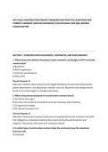 NYC DCAS CONSTRUCTION PROJECT MANAGER EXAM PRACTICE QUESTIONS AND &NewLine;CORRECT ANSWERS &lpar;VERIFIED ANSWERS&rpar; PLUS RATIONALE 2026 Q&A&vert; INSTANT &NewLine;DOWNLOAD PDF 