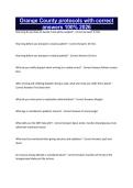 Orange County protocols with correct answers 100&percnt; 2026