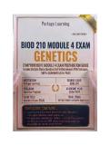 &NewLine;BIOD 210 Module 4 Exam &vert; Q&A &vert; 2026&sol;2027 &vert; Genetics &vert; Portage Learning&NewLine;