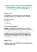 South College NURS 5140 Advanced Pathophysiology Final Examination Complete Answer Key with Detailed Rationales &vert; New 2026&sol;2027 Update