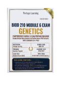 &NewLine;BIOD 210 Module 6 Exam &vert; Q&A &vert; 2026&sol;2027 &vert; Genetics &vert; Portage Learning&NewLine;
