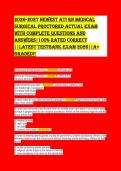 ATI RN MEDICAL SURGICAL A 2026 EXAM GUIDE &vert; 100&plus; NGN Questions & Verified Answers with Rationales &vert; A&plus; Graded PDF