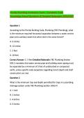 Florida Plumbing Contractor Exam &vert; Complete Trade &NewLine;Knowledge Actual Questions & Detailed Rationales 2026&sol;2027 