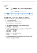 SCH3U Grade 11 Chemistry Unit 2 Test &vert; Complete Questions and Worked Answers &vert; Ontario Virtual School &vert; 2026 &period;