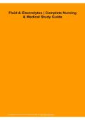 Fluid & Electrolytes Complete Nursing & Medical Study Guide 2026&sol; 2027