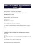 LA County Paramedic Drugs with correct answers 100&percnt;