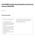 CON 3900V Practice Exam Questions and Correct Answers 2026&sol;2027