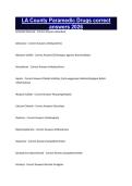 LA County Paramedic Drugs correct answers 2026