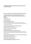 COMPREHENSIVE INDUSTRIAL AND ORGANISATIONAL PSYCHOLOGY &lpar;IOP3701&rpar; &NewLine;ADVANCED EXAMINATION 