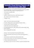 Paramedic Drugs-National Registry with correct answers 100&percnt; 2026