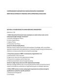 COMPREHENSIVE EXAMINATION IN HUMAN RESOURCE MANAGEMENT &NewLine;ISBW MODULE OPDRACHT&colon; STRATEGIC HRM & OPERATIONAL EXCELLENCE