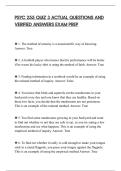 PSYC 255 QUIZ 3 ACTUAL QUESTIONS AND&NewLine;VERIFIED ANSWERS EXAM PREP