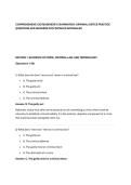 COMPREHENSIVE CJE READINESS II EXAMINATION&colon; CRIMINAL JUSTICE PRACTICE &NewLine;QUESTIONS AND ANSWERS WITH DETAILED RATIONALES