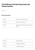 CON 3990 Exam FAR Parts Study Guide with Verified Solutions