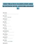 CHEP PRACTICE EXAMINATION 2026 QUESTIONS WITH ANSWERS GRADED A&plus;