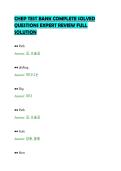 CHEP TEST BANK COMPLETE SOLVED QUESTIONS EXPERT REVIEW FULL SOLUTION&period;