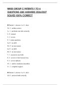NIHSS GROUP C PATIENTS 1 TO 6&NewLine;QUESTIONS AND ANSWERS 2026&sol;2027&NewLine;SOLVED 100&percnt; CORRECT