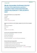 Mendix Intermediate Certificated 2026&sol;2027 &NewLine;Test Exam 150 comprehensive questions &vert; &NewLine;FREQUENTLY MOST TESTED QUESTIONS AND &NewLine;VERIFIED SOLUTIONS&sol;GET IT 100&percnt; ACCURATE&excl;&excl; &NewLine;2026&excl;&excl;