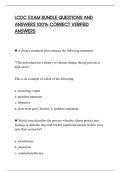 LCDC EXAM BUNDLE QUESTIONS AND&NewLine;ANSWERS 100&percnt; CORRECT VERIFIED&NewLine;ANSWERS
