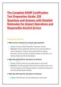 The Complete RAMP Certification Test Preparation Guide&colon; 350 Questions and Answers with Detailed Rationales for Airport Operations and Responsible Alcohol Service&NewLine;