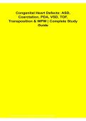 Congenital Heart Defects ASD Coarctation PDA VSD TOF Transposition & WPW Complete Study Guide 2026&sol; 2027