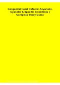Congenital Heart Defects Acyanotic Cyanotic & Specific Conditions Complete Study Guide 2026&sol; 2027