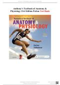 TEST BANK For Anthony&rsquo;s Textbook of Anatomy and Physiology&comma; 21st Edition by Patton&comma; Verified Chapters 1 - 48&comma; Complete Newest Version