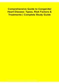 Comprehensive Guide to Congenital Heart Disease Types Risk Factors & Treatments Complete Study Guide 2026&sol; 2027