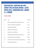 HEARTCODE BLS &vert; QUESTIONS AND 100&percnt; &NewLine;CORRECT WELL DETAILED ANSWERS &vert; LATEST &NewLine;UPDATE 2026 &vert; GUARANTEED PASS &vert; GRADED &NewLine;A&plus; &vert; VERIFIED 